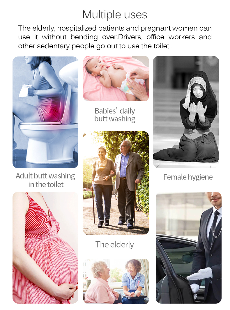 Portable electric Bidet - Black - Image 4