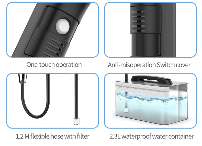 Portable electric Bidet - Black - Image 3